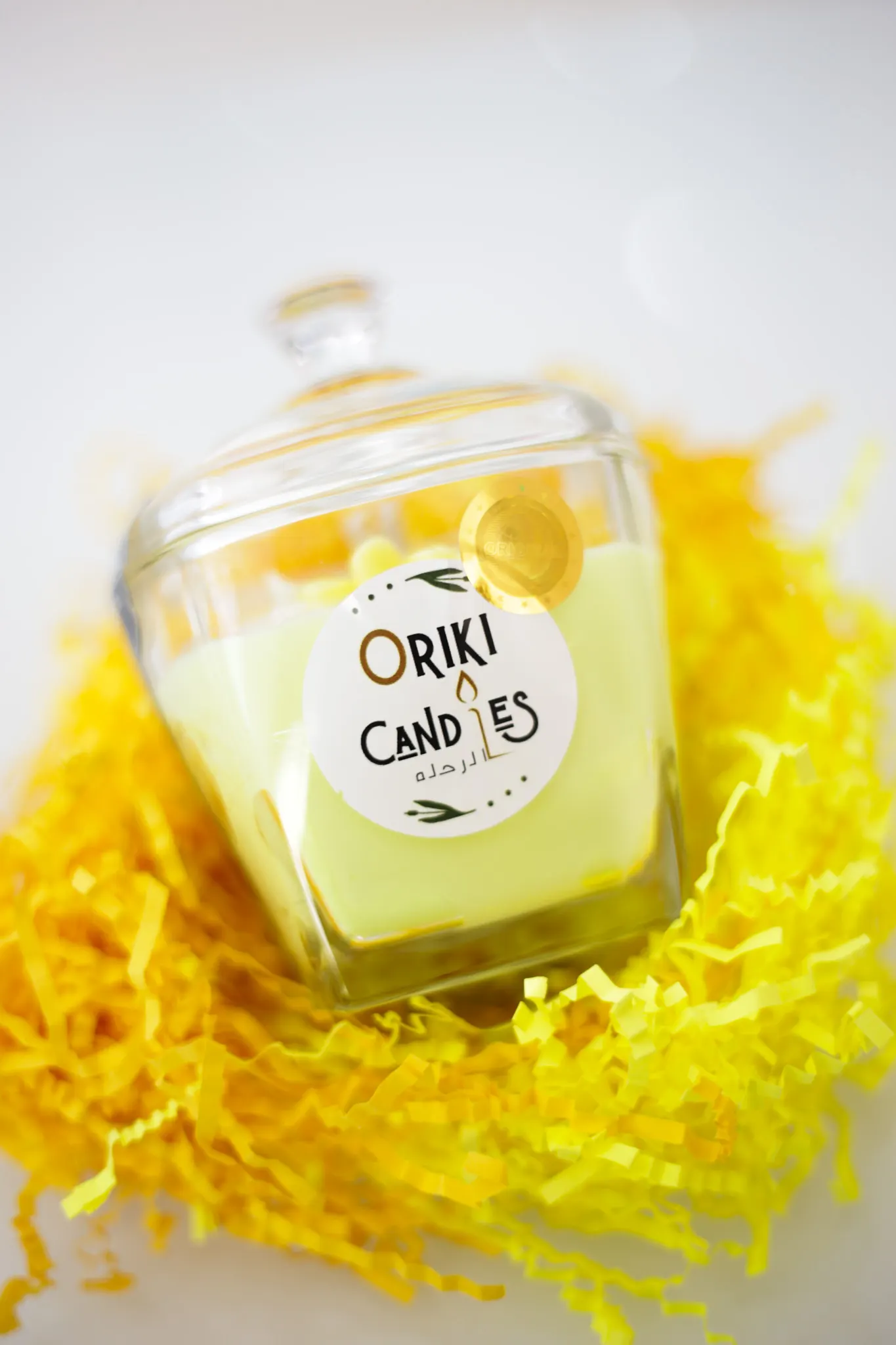 Oriki Candles classic apothecary glass jar candle
