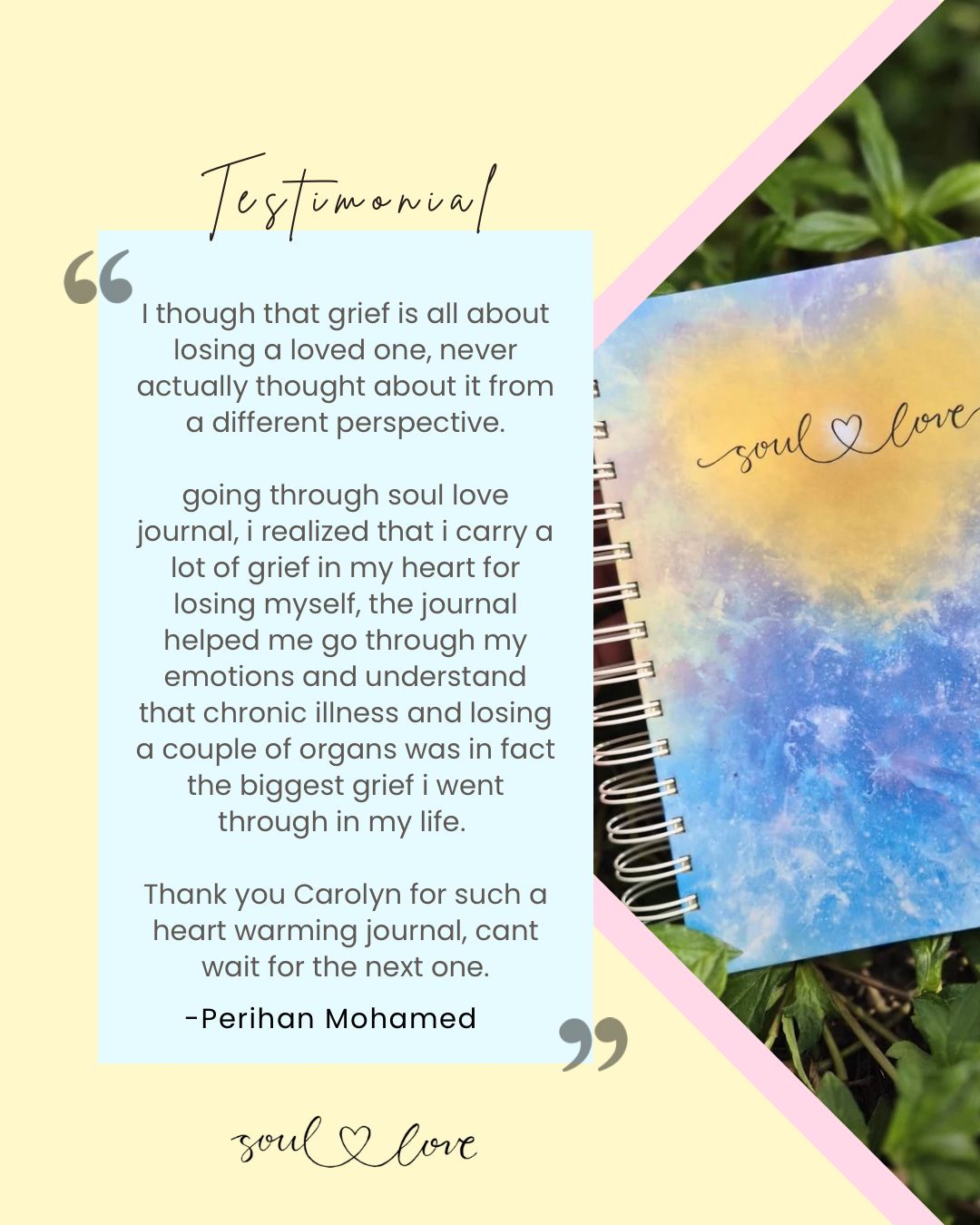 Testimonial from Perihan Mohamed